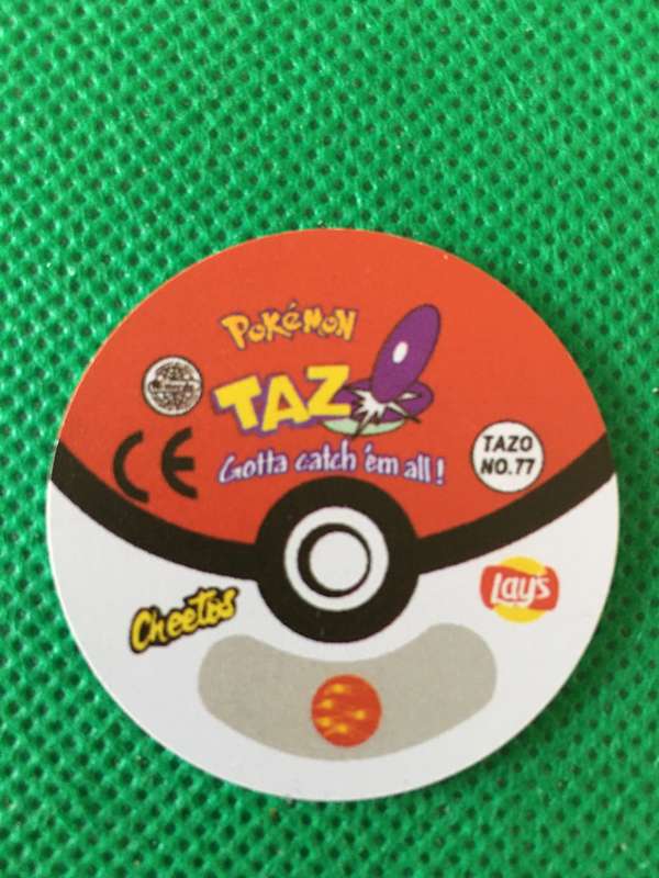 POKEMON TAZO RELEASED BY NINTENDO  AROUND THE 2000'S - CHEETOS / LAYS -NO. 77 - PONYTA