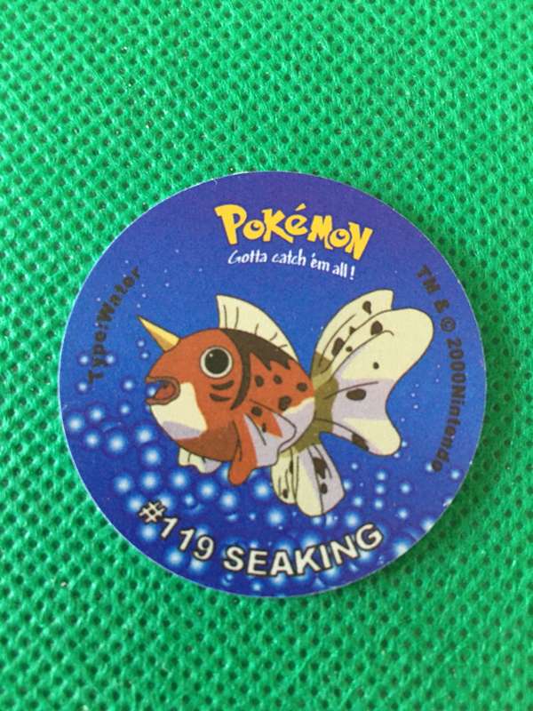 POKEMON TAZO RELEASED BY NINTENDO  AROUND THE 2000'S - CHEETOS / LAYS -NO. 119 - SEAKING