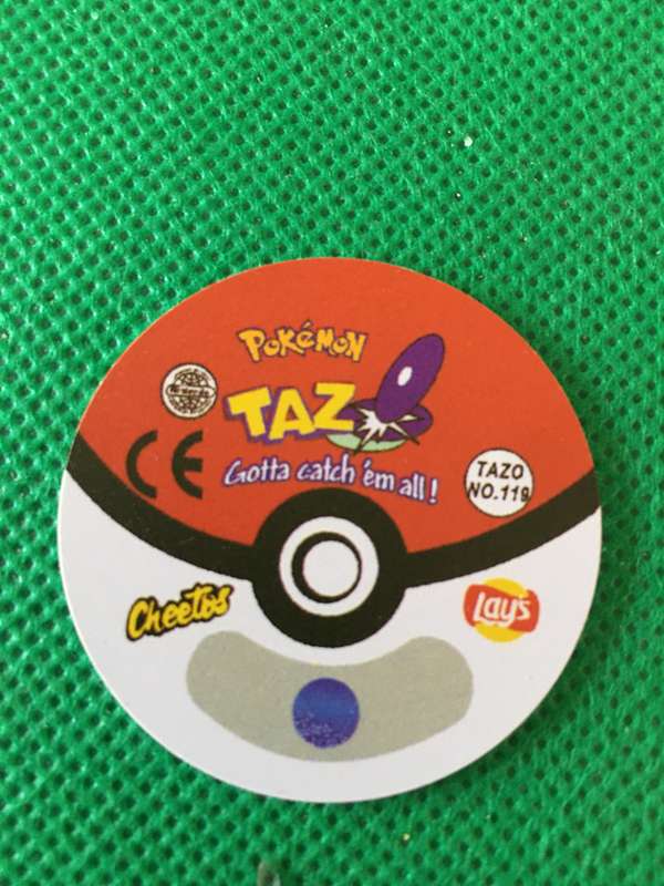 POKEMON TAZO RELEASED BY NINTENDO  AROUND THE 2000'S - CHEETOS / LAYS -NO. 119 - SEAKING