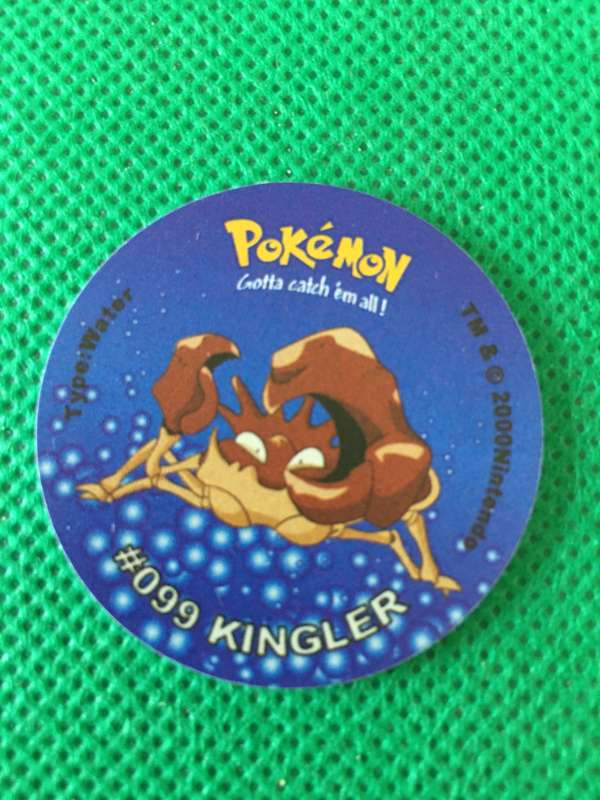 POKEMON TAZO RELEASED BY NINTENDO  AROUND THE 2000'S - CHEETOS / LAYS -NO. 99 - KINGLER