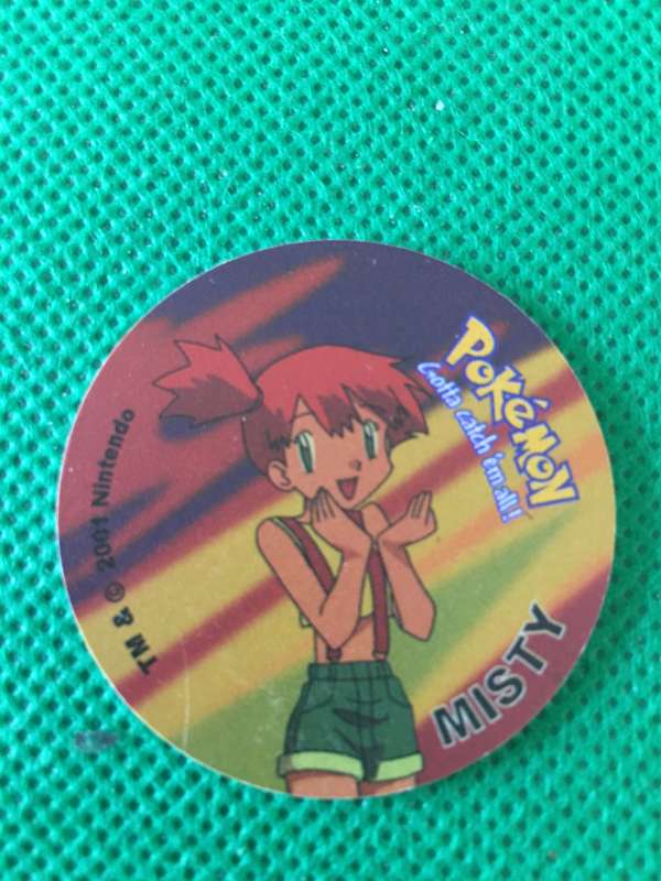 POKEMON TAZO RELEASED BY NINTENDO  AROUND THE 2000'S - CHEETOS / LAYS -NO. 3 - MISTY