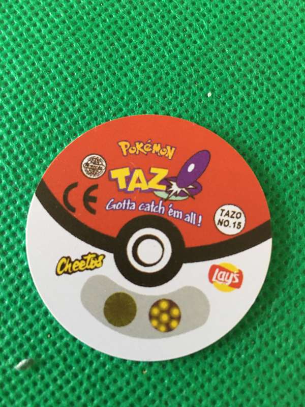 POKEMON TAZO RELEASED BY NINTENDO  AROUND THE 2000'S - CHEETOS / LAYS -NO. 15 - BEEDRILL