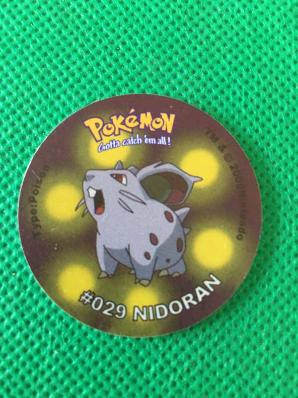 POKEMON TAZO RELEASED BY NINTENDO  AROUND THE 2000'S - CHEETOS / LAYS -NO. 29 - NIDORAN