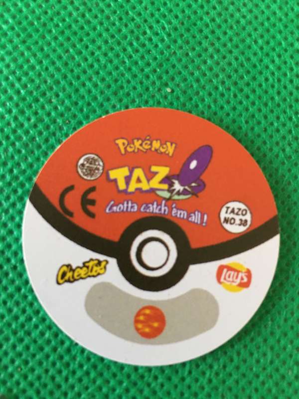 POKEMON TAZO RELEASED BY NINTENDO  AROUND THE 2000'S - CHEETOS / LAYS -NO. 38 - NINETALES