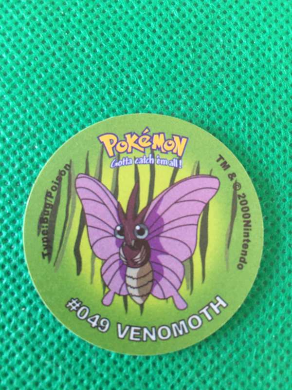POKEMON TAZO RELEASED BY NINTENDO  AROUND THE 2000'S - CHEETOS / LAYS -NO. 49 - VENOMOTH