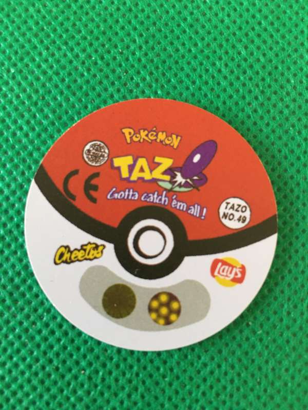 POKEMON TAZO RELEASED BY NINTENDO  AROUND THE 2000'S - CHEETOS / LAYS -NO. 49 - VENOMOTH