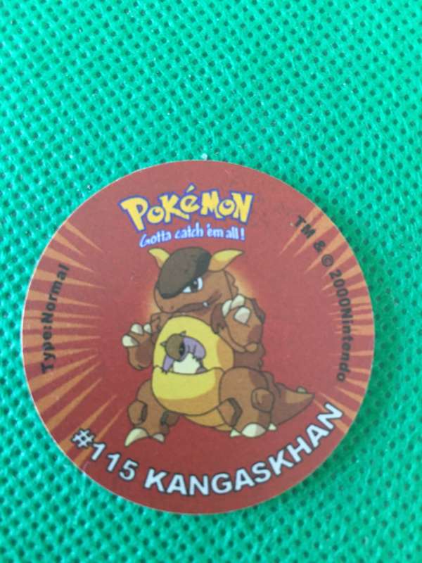 POKEMON TAZO RELEASED BY NINTENDO  AROUND THE 2000'S - CHEETOS / LAYS -NO. 115 - KANGASKHAN