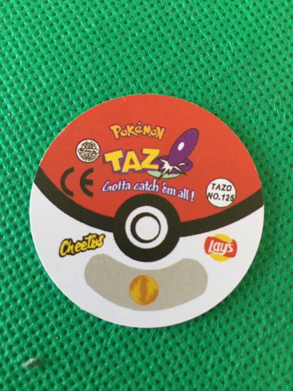 POKEMON TAZO RELEASED BY NINTENDO  AROUND THE 2000'S - CHEETOS / LAYS -NO. 125 - ELECTABUZZ