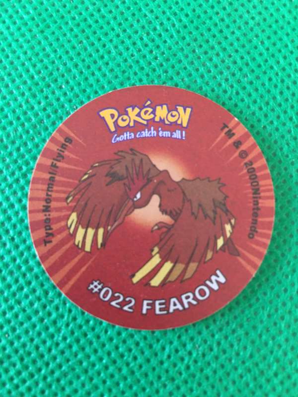 POKEMON TAZO RELEASED BY NINTENDO  AROUND THE 2000'S - CHEETOS / LAYS -NO. 22 - FEAROW
