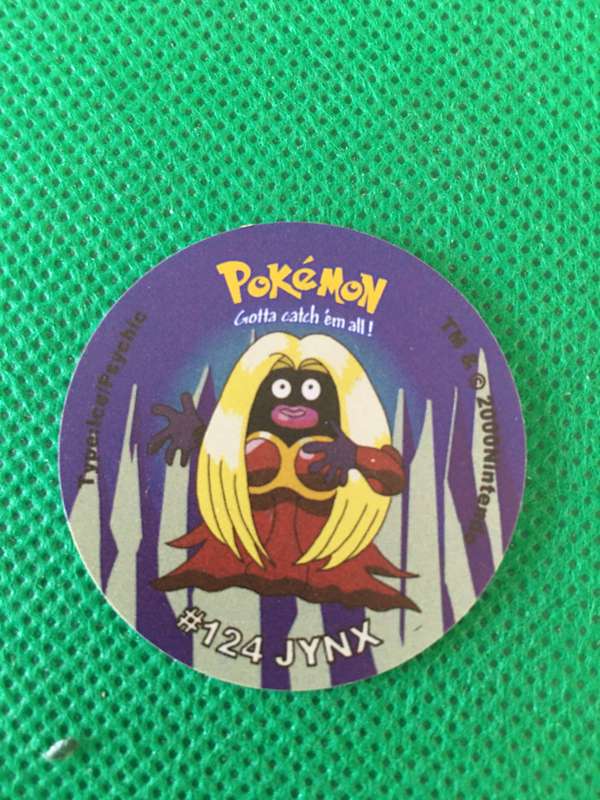POKEMON TAZO RELEASED BY NINTENDO  AROUND THE 2000'S - CHEETOS / LAYS -NO. 124 - JYNX
