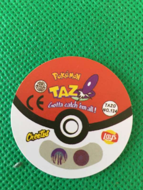 POKEMON TAZO RELEASED BY NINTENDO  AROUND THE 2000'S - CHEETOS / LAYS -NO. 124 - JYNX