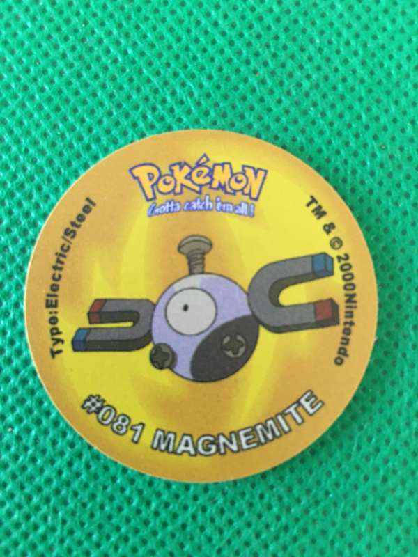 POKEMON TAZO RELEASED BY NINTENDO  AROUND THE 2000'S - CHEETOS / LAYS -NO. 81 - MAGNEMITE