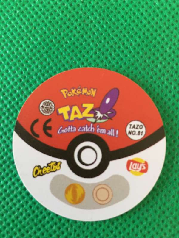 POKEMON TAZO RELEASED BY NINTENDO  AROUND THE 2000'S - CHEETOS / LAYS -NO. 81 - MAGNEMITE