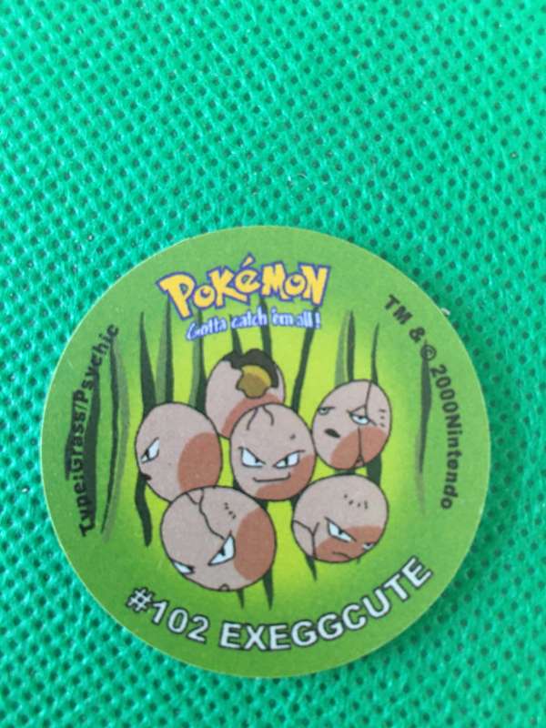 POKEMON TAZO RELEASED BY NINTENDO  AROUND THE 2000'S - CHEETOS / LAYS -NO. 102 - EXEGGCUTE