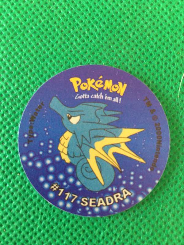 POKEMON TAZO RELEASED BY NINTENDO  AROUND THE 2000'S - CHEETOS / LAYS -NO. 117 - SEADRA