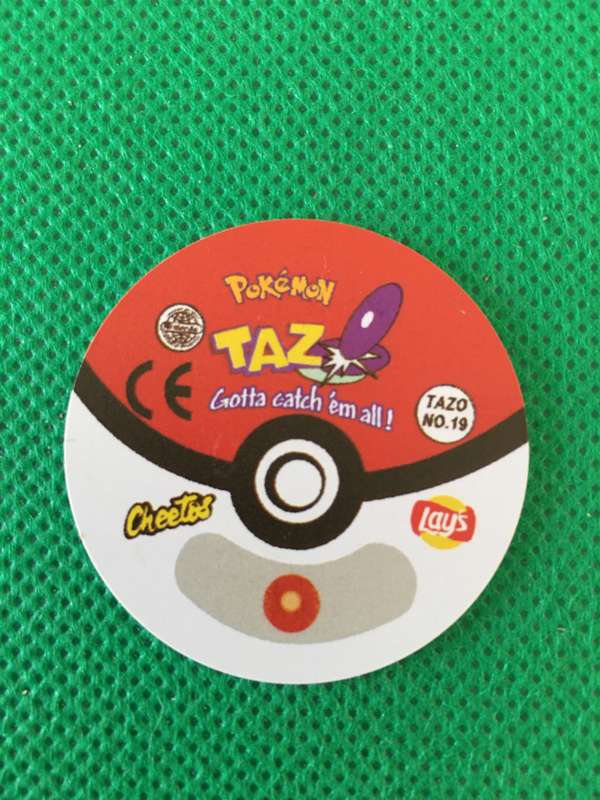 POKEMON TAZO RELEASED BY NINTENDO  AROUND THE 2000'S - CHEETOS / LAYS -NO. 19 - RATTATA