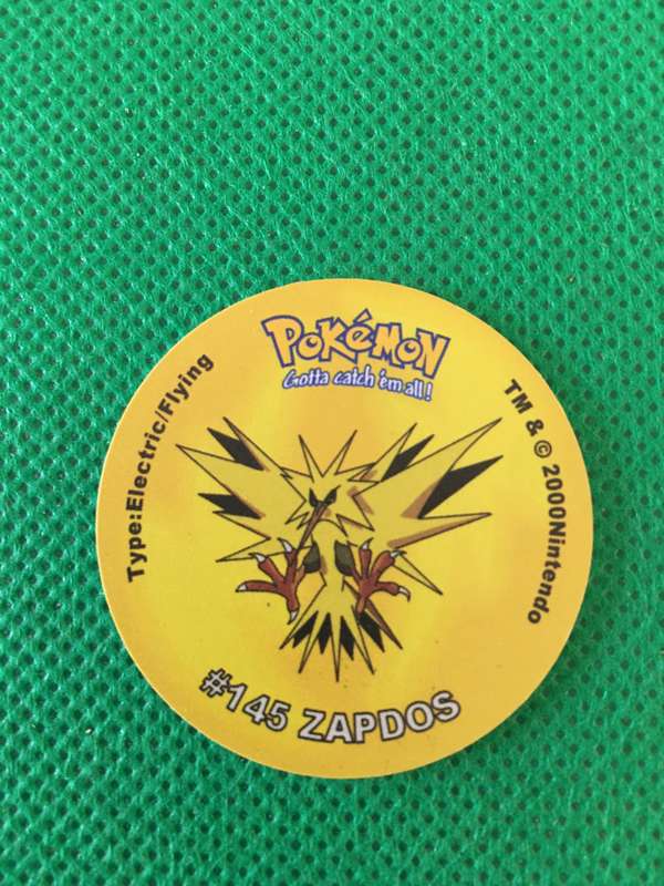 POKEMON TAZO RELEASED BY NINTENDO  AROUND THE 2000'S - CHEETOS / LAYS -NO. 145 - ZAPDOS