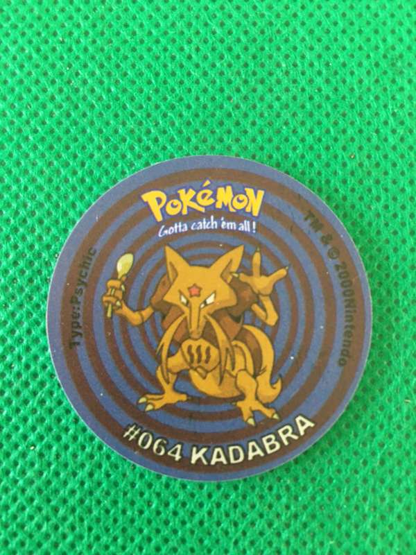 POKEMON TAZO RELEASED BY NINTENDO  AROUND THE 2000'S - CHEETOS / LAYS -NO. 64 - KADABRA