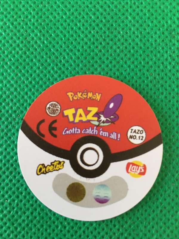 POKEMON TAZO RELEASED BY NINTENDO  AROUND THE 2000'S - CHEETOS / LAYS -NO. 12 - BUTTERFREE