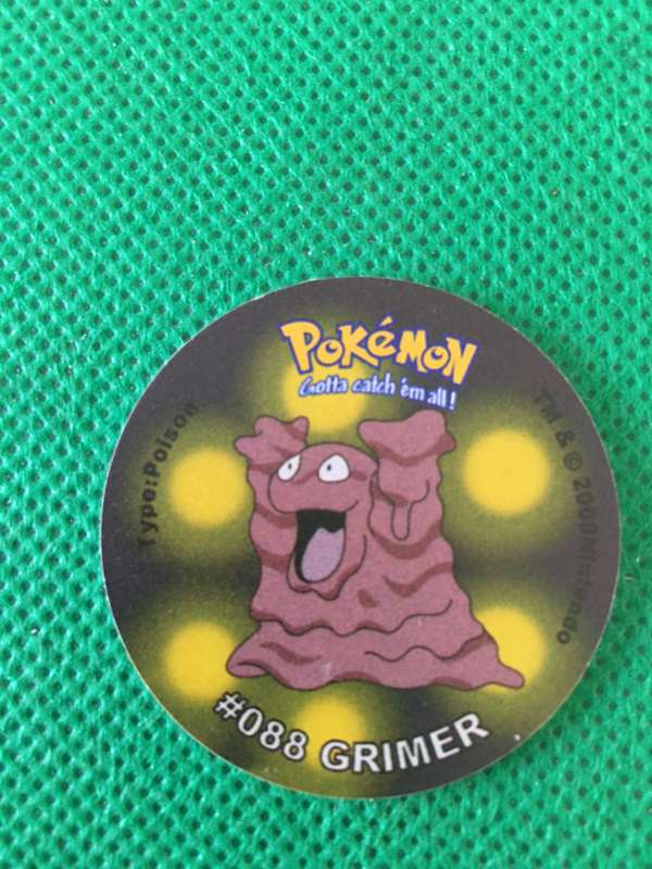 POKEMON TAZO RELEASED BY NINTENDO  AROUND THE 2000'S - CHEETOS / LAYS -NO. 88 - GRIMER