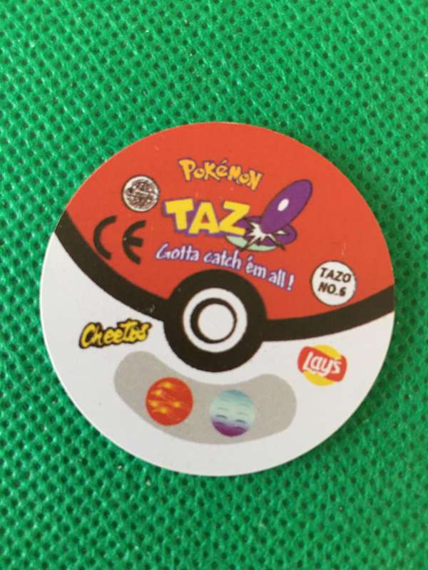 POKEMON TAZO RELEASED BY NINTENDO  AROUND THE 2000'S - CHEETOS / LAYS -NO.  6 - CHARIZARD