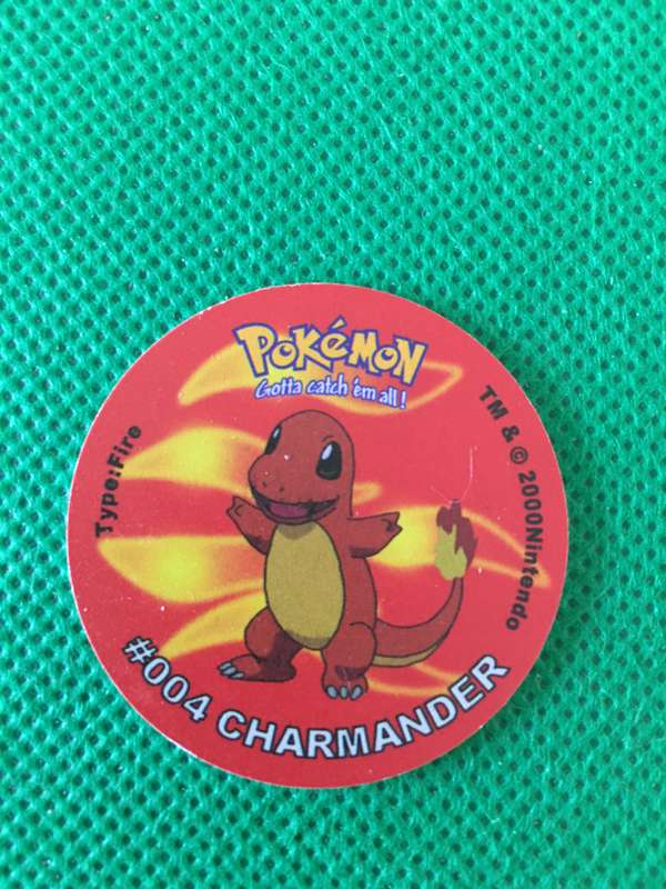 POKEMON TAZO RELEASED BY NINTENDO  AROUND THE 2000'S - CHEETOS / LAYS -NO. 4 - CHARMANDER