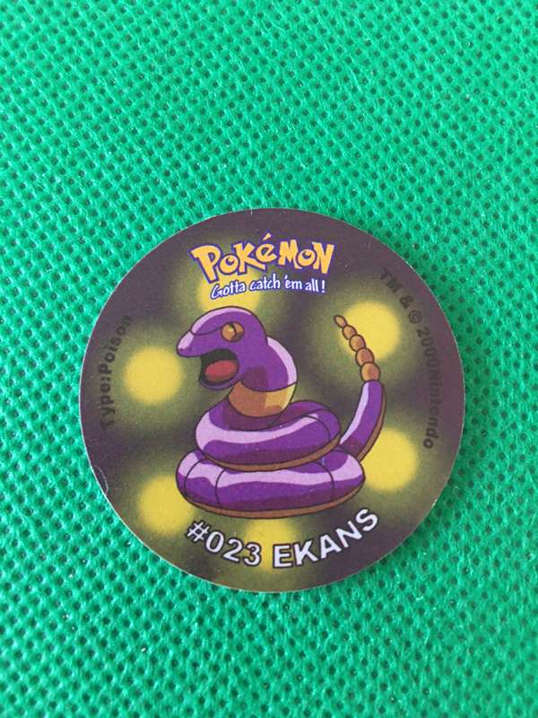 POKEMON TAZO RELEASED BY NINTENDO  AROUND THE 2000'S - CHEETOS / LAYS -NO. 23 - EKANS