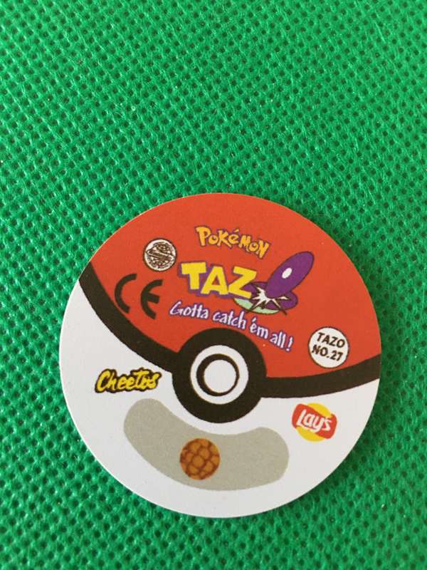 POKEMON TAZO RELEASED BY NINTENDO  AROUND THE 2000'S - CHEETOS / LAYS -NO. 27  - SANDSHREW