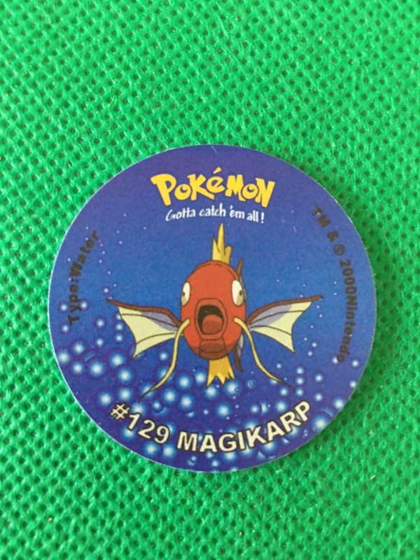 POKEMON TAZO RELEASED BY NINTENDO  AROUND THE 2000'S - CHEETOS / LAYS -NO. 129 - MAGIKARP