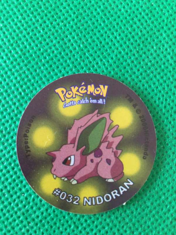 POKEMON TAZO RELEASED BY NINTENDO  AROUND THE 2000'S - CHEETOS / LAYS -NO. 32 - NIDORAN
