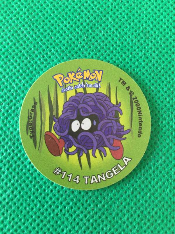 POKEMON TAZO RELEASED BY NINTENDO  AROUND THE 2000'S - CHEETOS / LAYS -NO. 114 - TANGELA