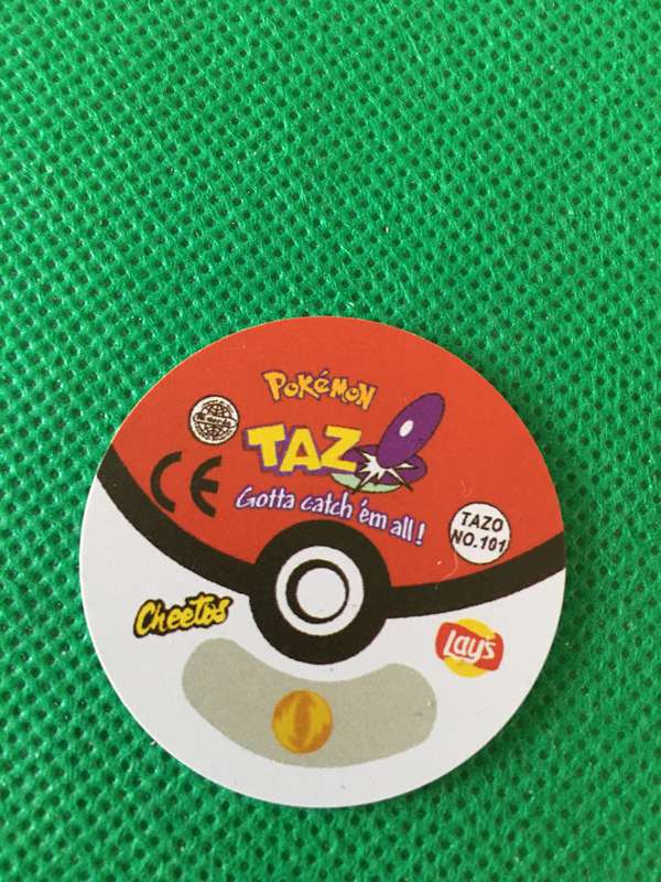 POKEMON TAZO RELEASED BY NINTENDO  AROUND THE 2000'S - CHEETOS / LAYS -NO.  101 - ELECTRODE