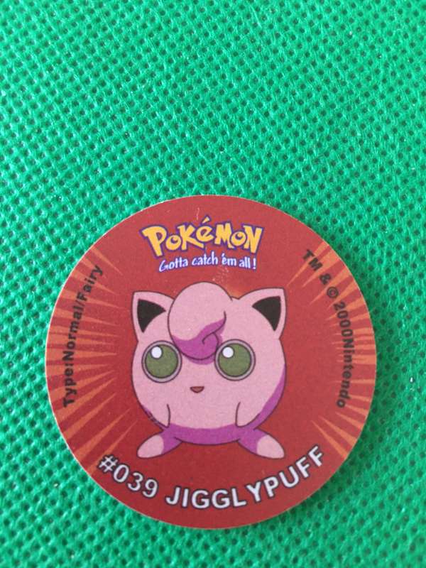 POKEMON TAZO RELEASED BY NINTENDO  AROUND THE 2000'S - CHEETOS / LAYS -NO. 39 - JIGGLYPUFF