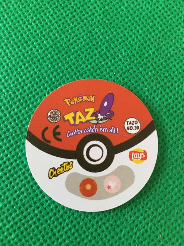 POKEMON TAZO RELEASED BY NINTENDO  AROUND THE 2000'S - CHEETOS / LAYS -NO. 39 - JIGGLYPUFF
