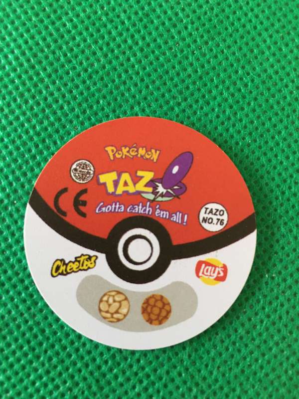 POKEMON TAZO RELEASED BY NINTENDO  AROUND THE 2000'S - CHEETOS / LAYS -NO.  76 - GOLEM