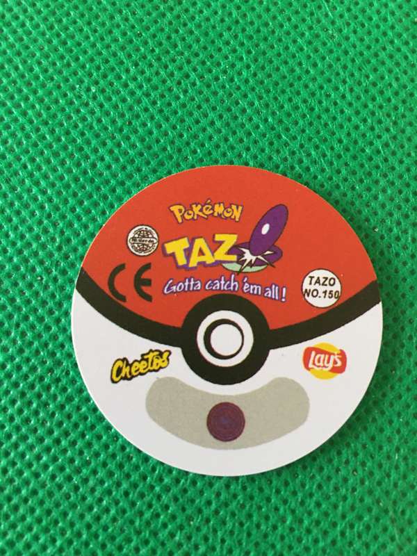 POKEMON TAZO RELEASED BY NINTENDO  AROUND THE 2000'S - CHEETOS / LAYS -NO.  150 -MEWTWO