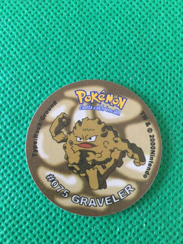 POKEMON TAZO RELEASED BY NINTENDO  AROUND THE 2000'S - CHEETOS / LAYS -NO.  75 - GRAVELER