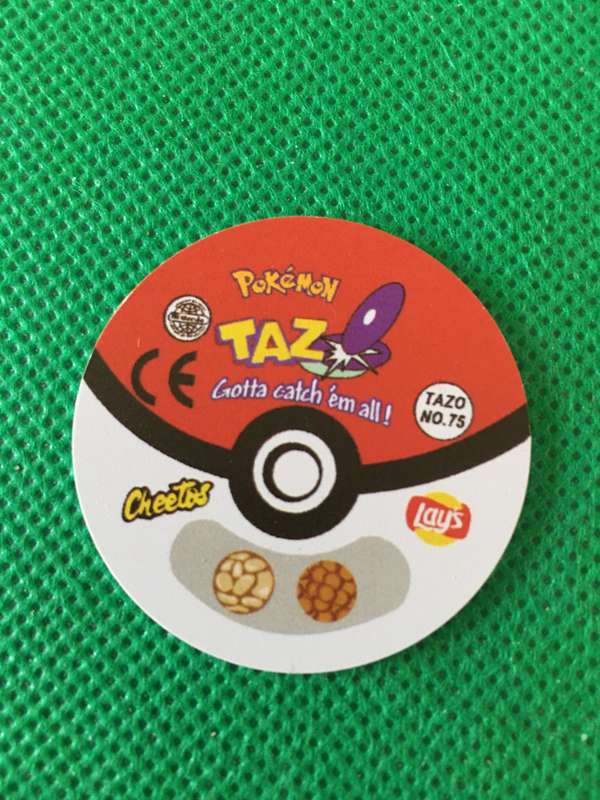POKEMON TAZO RELEASED BY NINTENDO  AROUND THE 2000'S - CHEETOS / LAYS -NO.  75 - GRAVELER