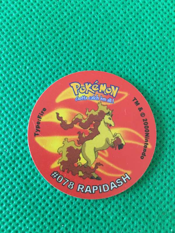 POKEMON TAZO RELEASED BY NINTENDO  AROUND THE 2000'S - CHEETOS / LAYS -NO. 78 - RAPIDASH