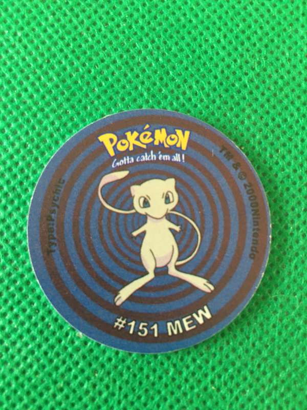 POKEMON TAZO RELEASED BY NINTENDO  AROUND THE 2000'S - CHEETOS / LAYS -NO. 151 - MEW