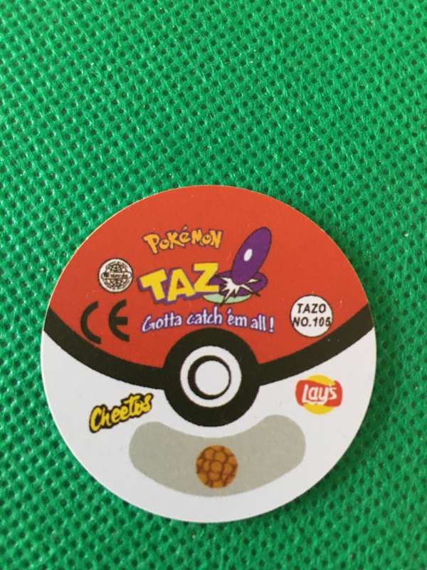 POKEMON TAZO RELEASED BY NINTENDO  AROUND THE 2000'S - CHEETOS / LAYS -NO.  105 - MAROWAK