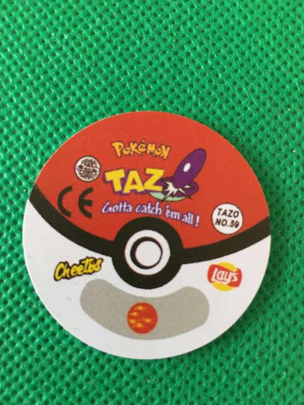 POKEMON TAZO RELEASED BY NINTENDO  AROUND THE 2000'S - CHEETOS / LAYS -NO. 59 - ARCANINE