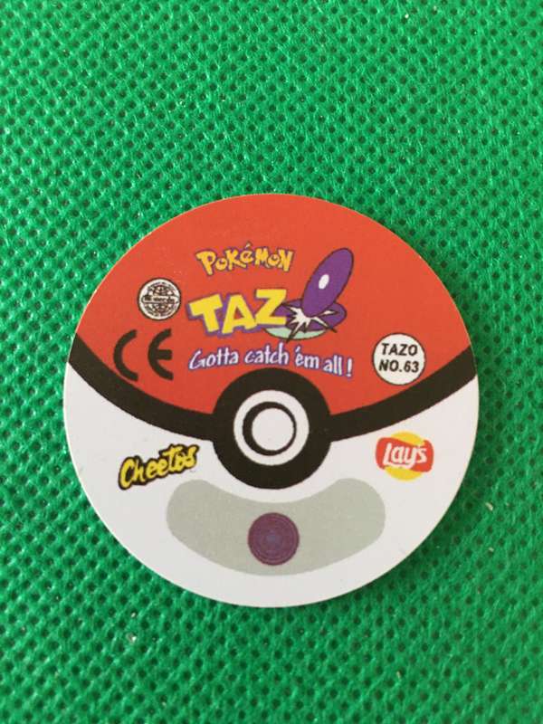 POKEMON TAZO RELEASED BY NINTENDO  AROUND THE 2000'S - CHEETOS / LAYS -NO. 63 - ABRA