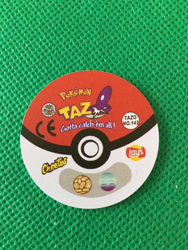 POKEMON TAZO RELEASED BY NINTENDO  AROUND THE 2000'S - CHEETOS / LAYS -NO. 142 - AERODACTYL