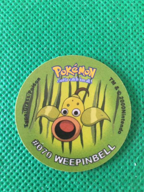 POKEMON TAZO RELEASED BY NINTENDO  AROUND THE 2000'S - CHEETOS / LAYS -NO. 70 - WEEPINBELL