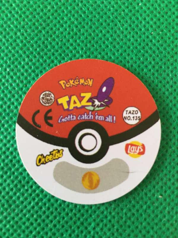POKEMON TAZO RELEASED BY NINTENDO  AROUND THE 2000'S - CHEETOS / LAYS -NO. 135 - JOLTEON