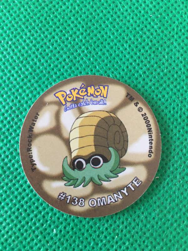 POKEMON TAZO RELEASED BY NINTENDO  AROUND THE 2000'S - CHEETOS / LAYS -NO. 138 - OMANYTE