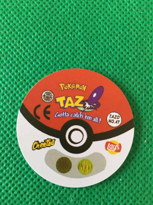 POKEMON TAZO RELEASED BY NINTENDO  AROUND THE 2000'S - CHEETOS / LAYS -NO.  47 - PARASECT