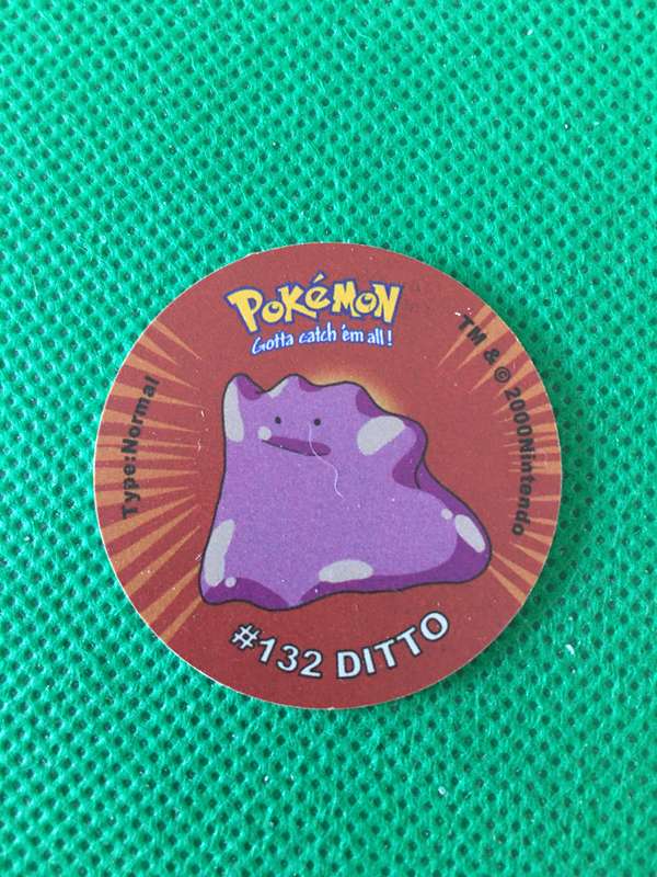 POKEMON TAZO RELEASED BY NINTENDO  AROUND THE 2000'S - CHEETOS / LAYS -NO. 132 - DITTO