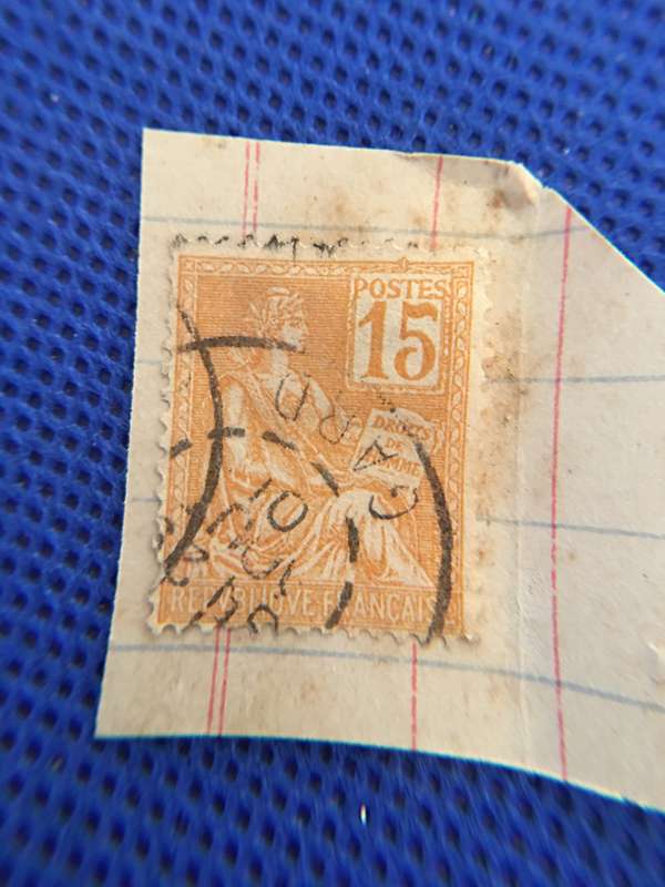FRANCE 1900 USED STAMP